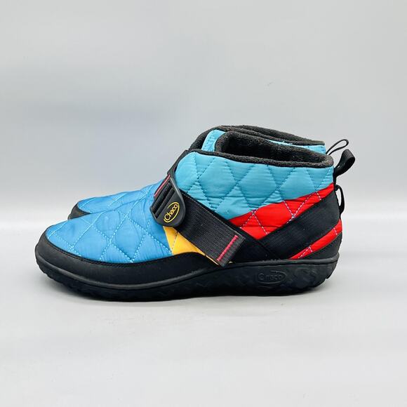 Chaco Shoes Mens 11 Multicolor Ramble Puff Quilted Ankle Slippers House Comfort